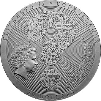 Stříbrná mince 3 oz Tutanchamonova hrobka 2022 Antique Stand - 2