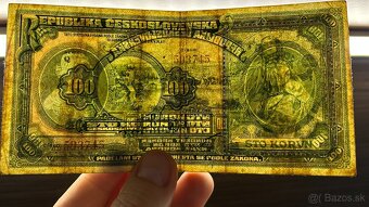 Bankovky 1.ČSR 100 Kč 1920 seria Q krásny stav - 2