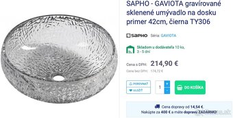 Sklenené umývadlo na dosku - 2