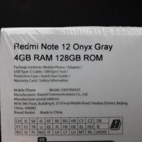 Nový Xiaomi Redmi Note 12 128Gb - 2