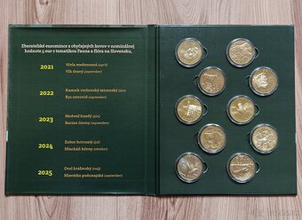 5 euro Slovensko kompletná zbierka 10 ks v albume - 2