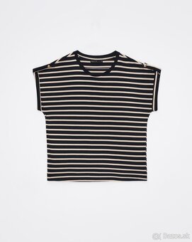 Mohito bavlnené pruhované tričko XS - 2