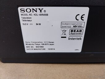 Sony KDL-40r455b - 2