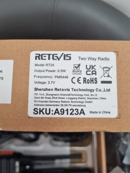 Vysielačky Retevis RT24 - 2