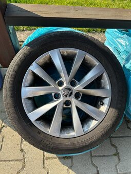 Hliníkové disky Škoda + pneu 205/55 R16 - 2