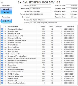 2,5" SSD SanDisk / Kingspec 512GB - 2