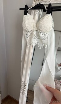 Hačkovany croptop / plavky - 2