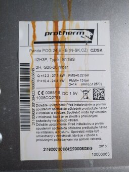 Plynový prietokový ohrievač Protherm Panda - 2