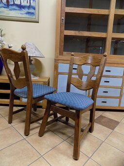 Jedálenské dubové stoličky 4 kusy - 2