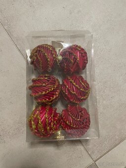 Vianočné ozdoby červené - 2