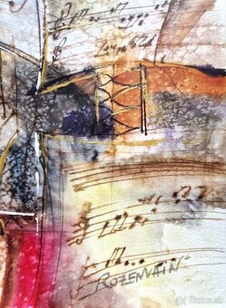 Michael Rosenwein (UNIKAT-akvarel) Abstraktný expresionizmus - 2