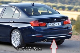 BMW lišta luxury line na zadný nárazník - 2
