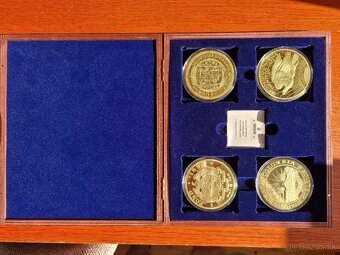 Sada pozlátených mincí Gold Giants 2012 v kvalite proof - 2