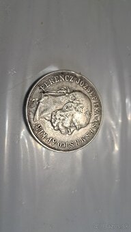 strieborná minca rakúsko-uhorsko 5korona FJ - 2