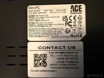 Ace Magician  AK1 Pro, 512gb SSD, 16gb RAM - 2