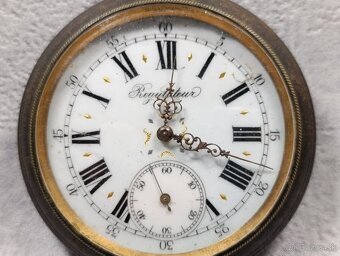 Pánské velmi staré kapesní hodinky REGULATEUR, 67mm, 200g - 2