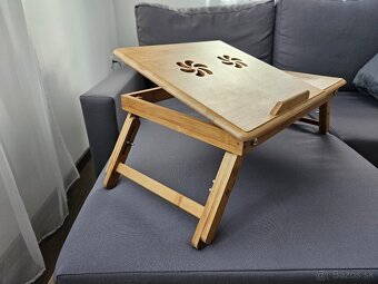 Bambusový stolík pod notebook - 2