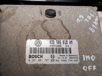 Riadiaca jednotka motora immo off - 2