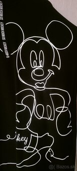 Dámske mickey mouse čierne šaty - 2
