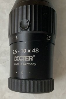 Puškohľad DOCTER Optic Germany 2,5-10x48 s červ. bodom - 2