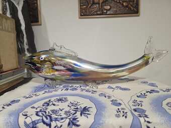 Retro sklenená ryba - 2