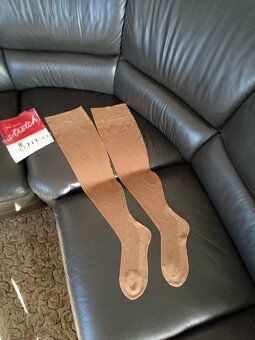 Prodám retro silonky na podvazkový pás. - 2