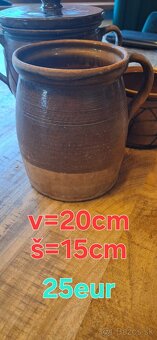 Starožitné hrnce z pálenej hliny - 2