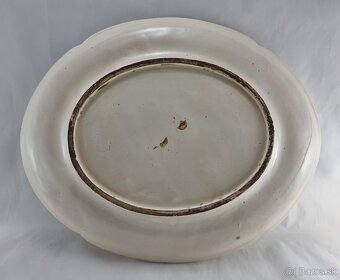 Vzácna fajansová misa  / 300 . ročná /  - 40 cm - 2