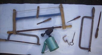 Zbierka starých pílok+letlampa - 2