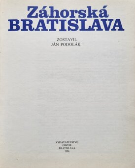 Ján Podolák - Záhorská Bratislava - 2