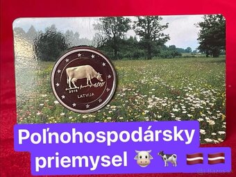 Pamätna 2€ minca Lotyšško 2015 coincard - 2