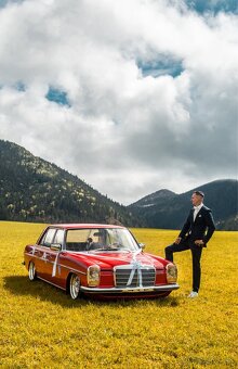 Svadobné auto Mercedes w115 - 2