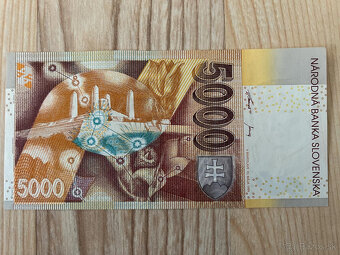 Slovenska Bankovka 5000 SK ( stav: 0, rok 1999 ) - 2