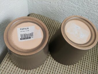 Kvetinace PAPAJA Ikea 3 ks / Na mačaciu trávu 2ks - 2