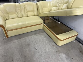 Kožená sedačka v tvare L - 2