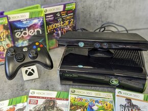 Xbox 360 Slim, Kinect, ovládač, 8 hier - 2