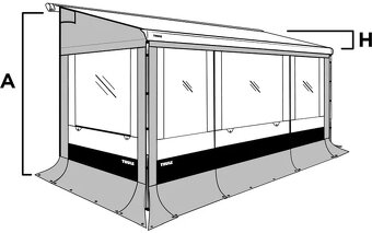 Thule Residence G3 steny k 4m markíze predstan - 2