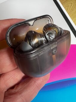 Bezdrôtové slúchadlá Soundpeats Capsule3 Pro Transparent Bla - 2