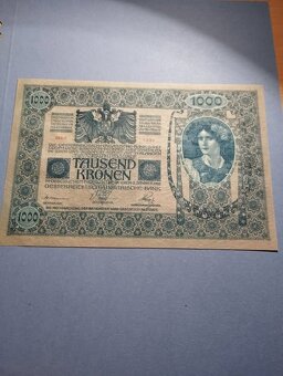 bankovku 1000k 1902 v krásnom stave aUNC - 2