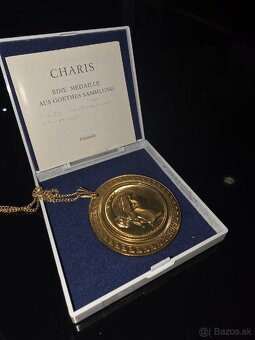 Dekoratívna medaila CHARIS – faksimile z Goethovej zbierky - 2