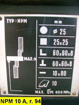 profilové nožnice NPM 10 - 2