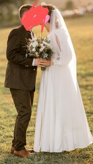 Svadobné šaty 44-46 boho štýl - 2