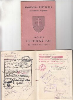 Cestovné pasy z rokov 1939-1945 - 2