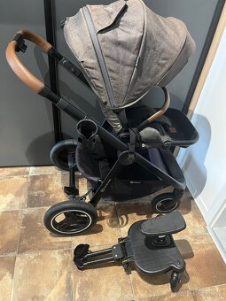 Kočiar Kinderkraft vanička+športová časť - 2