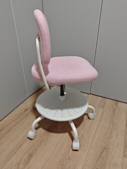 VIMUND Detská stolička, svetloružová - 2