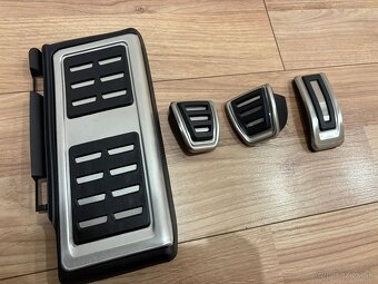 Sportove pedale naslapy na pedale z nerezu + opierka - 2