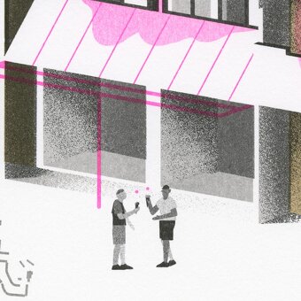 grafika Čierne diery - 2