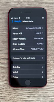 IPHONE SE 2022 64 GB Product RED - 2