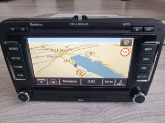 Skoda Columbus 2011 RNS510 Navi LED Mapy V17 2020 - 2