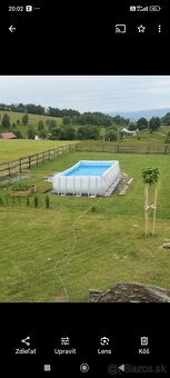 Predám komplet bazén 7,3x3,6x1,3m,filtrácia, schody, plachty - 2